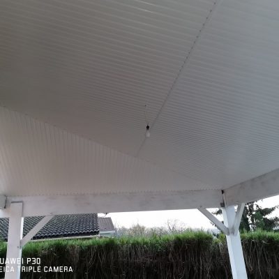 réfection d’avant toit PVC terminée