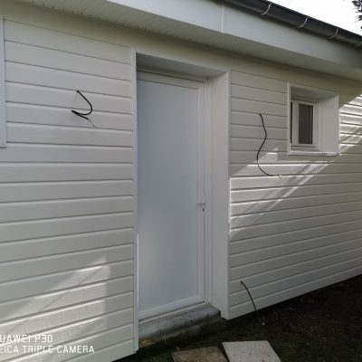 Bardage bois terminé